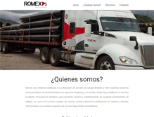 Tablet Screenshot of logisticaromex.com